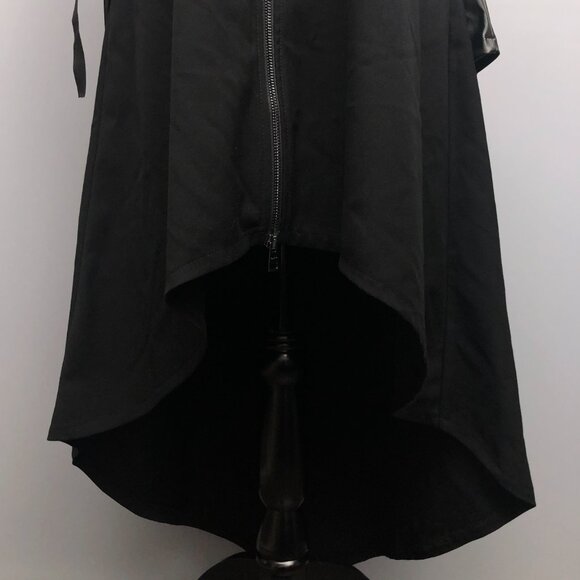 BNWT Unique Black Asymmetric Dress Designer La Haine Inside Us in Small - Picture 5 of 15